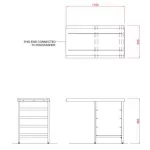 Hobart SCR1150 Outlet Single Rack Table