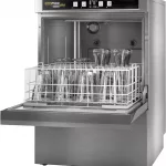 Hobart Ecomax Plus G515W-10C 500mm Basket Frontloading Commercial Glasswasher with Drain Pump  25 Pint Capacity