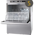 Hobart Ecomax G504SW-10B 500mm Basket Frontloading Commercial Glasswasher with Integral Water Softener & Drain Pump  25 Pint Capacity