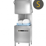 Hobart Ecomax Plus H615SW-10D 500mm Basket Hood / Passthrough Dishwasher with Integral Water Softener & Drain Pump  18 Plates