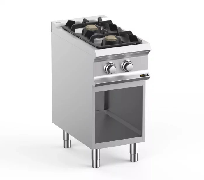 Hobart Ecomax HEFB74AXL 2 Burner Gas Hob on Open Cupboard  2 x 7kW - Image 1