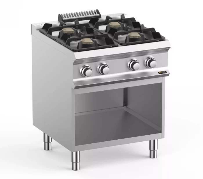 Hobart Ecomax HEFB77AXL 4 Burner Hob on Open Cupboard  4 x 7kW - Image 1