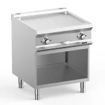 Hobart Ecomax HEFTBE77AL Smooth Griddle on Open Cupboard  10kW