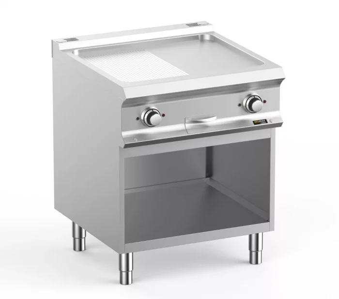 Hobart Ecomax HEFTBE77ALR 1/2 Smooth & 1/2 Ribbed Griddle  10kW - Image 1