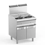 Hobart Ecomax HEFRG77A Floorstanding Double Basket Gas Fryer  2 x 14 Litres