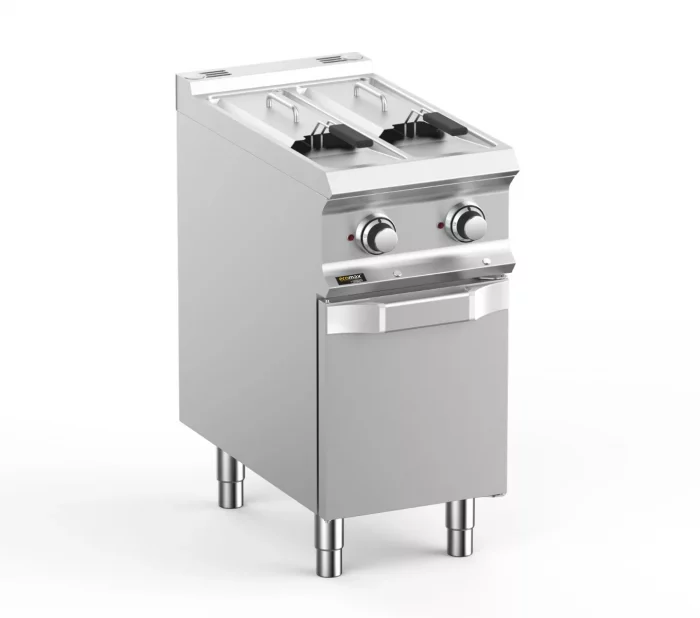 Hobart Ecomax HEFRE74A2V Floorstanding Double Basket 2 x 7 Litre Electirc Fryer  10.5kW - Image 1