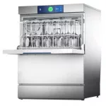 Hobart GXCROIW-11B 500mm Basket Frontloading Commercial Glasswasher with Chemical Pump  Drain Pump & RO  25 Pint Capacity