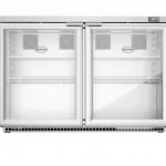 Foster HR360G/13-120 Double Glass Door Undercounter Cabinet Display Refrigerator  360 Litres