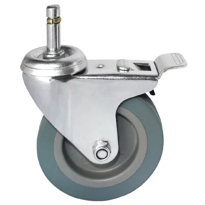 Braked Castor for Vogue Compact Mobile Trolley - Image 1