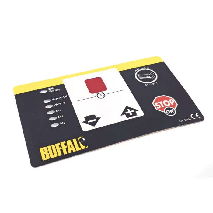 Control Panel Adhesive Label for Buffalo Vac Pack Machine - Image 1