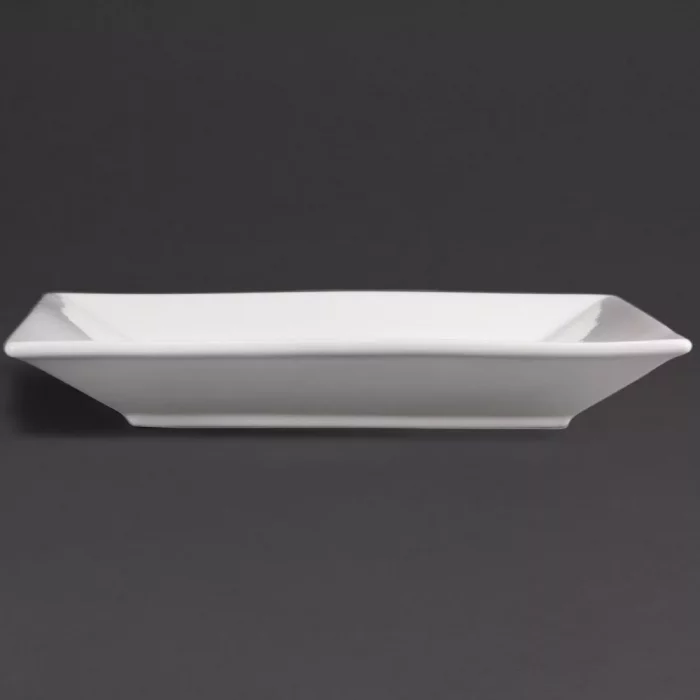 Olympia Whiteware Square Plates Wide Rim 250mm (Pack of 6) - Image 5