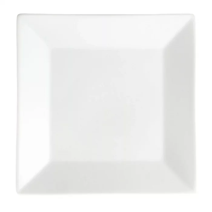 Olympia Whiteware Square Plates Wide Rim 250mm (Pack of 6) - Image 2