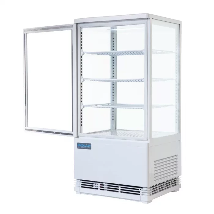 Polar C-Series Curved Door Display Fridge 86Ltr White - Image 3