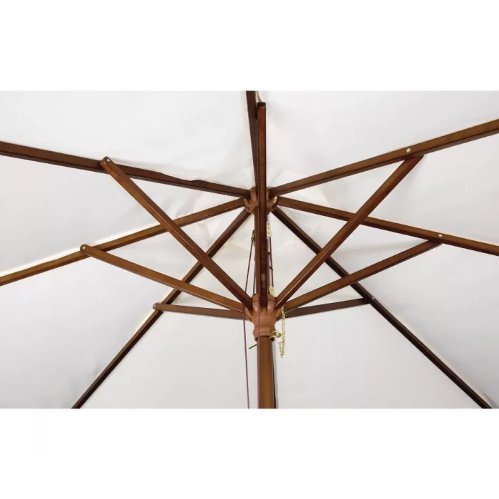 Bolero Round Parasol 3m Diameter Cream - Image 4