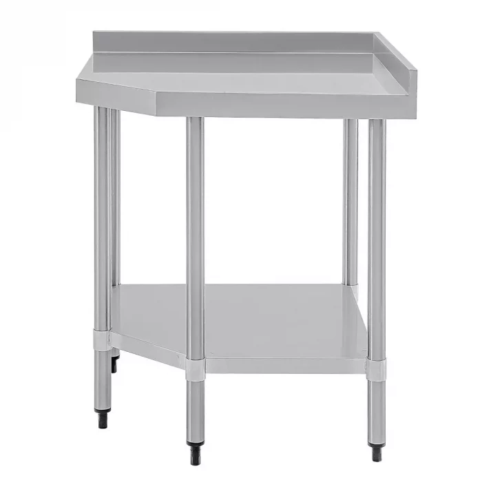 Vogue Stainless Steel Corner Table 600mm - Image 2