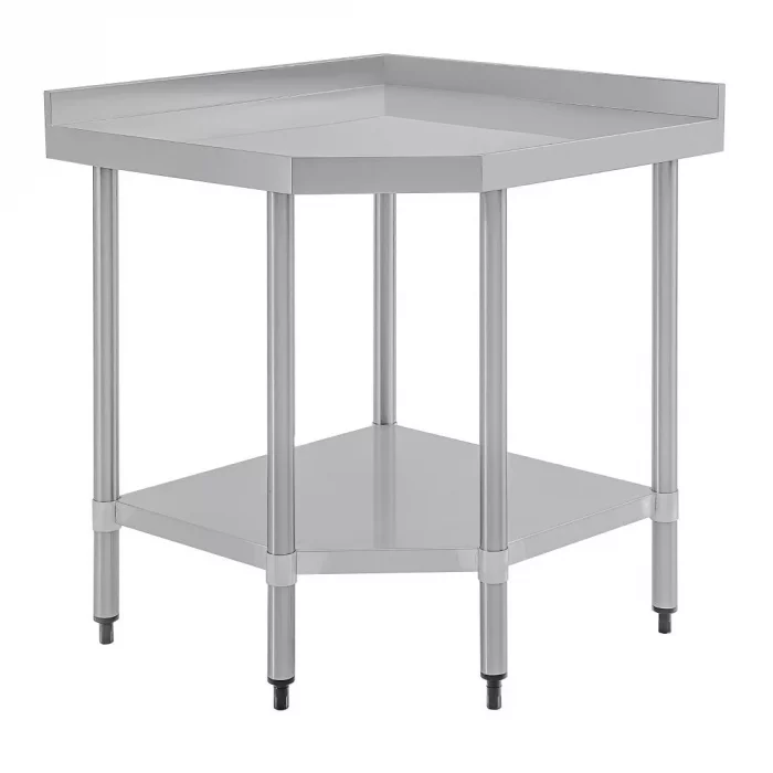Vogue Stainless Steel Corner Table 600mm - Image 1