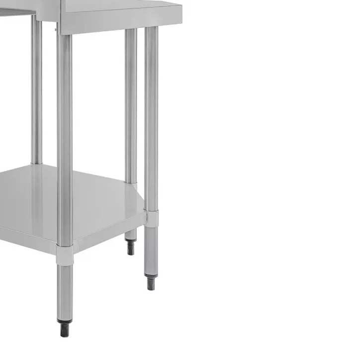 Vogue Stainless Steel Corner Table 600mm - Image 4