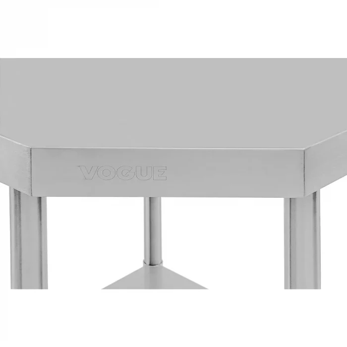 Vogue Stainless Steel Corner Table 600mm - Image 5