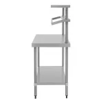 Vogue Stainless Steel Prep Station with Gantry 1500x600 - Image 5