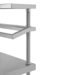 Vogue Stainless Steel Prep Station with Gantry 1500x600 - Image 6
