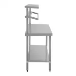 Vogue Stainless Steel Prep Station with Gantry Large 1800x600mm - Image 8
