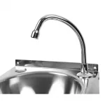 Basix Stainless Steel Knee Operated Hand Wash Basin - Image 5