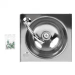 Basix Stainless Steel Knee Operated Hand Wash Basin - Image 9