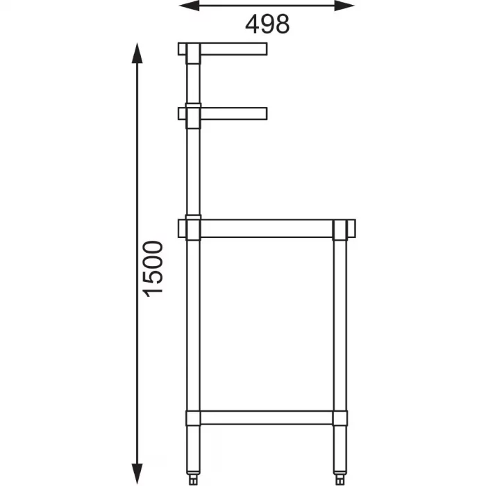 Vogue Stainless Steel Prep Station 1800x600mm - Image 4