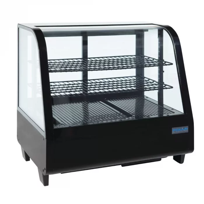 Polar C-Series Countertop Food Display Fridge 100Ltr Black - Image 1