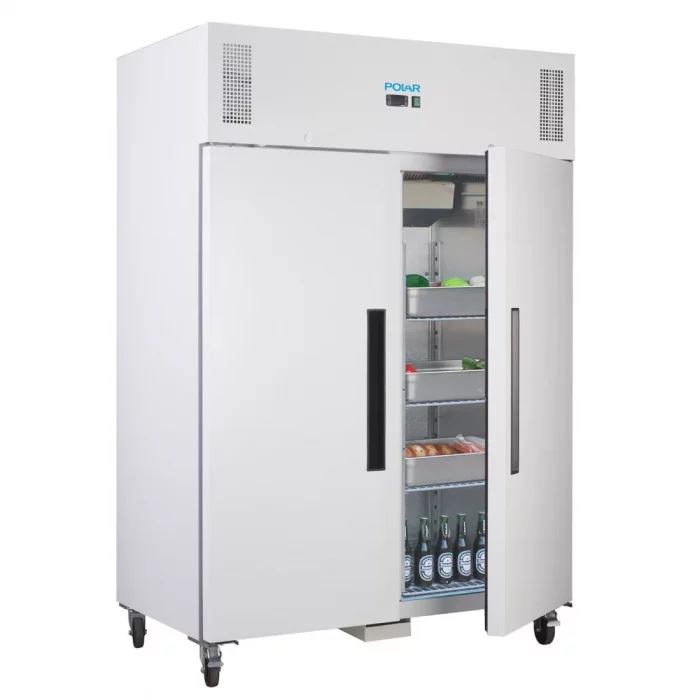 Polar G-Series Upright Double Door Fridge 1200Ltr White - Image 4