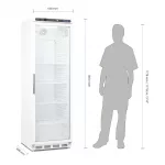 Polar C-Series Upright Display Fridge 400Ltr White - Image 4
