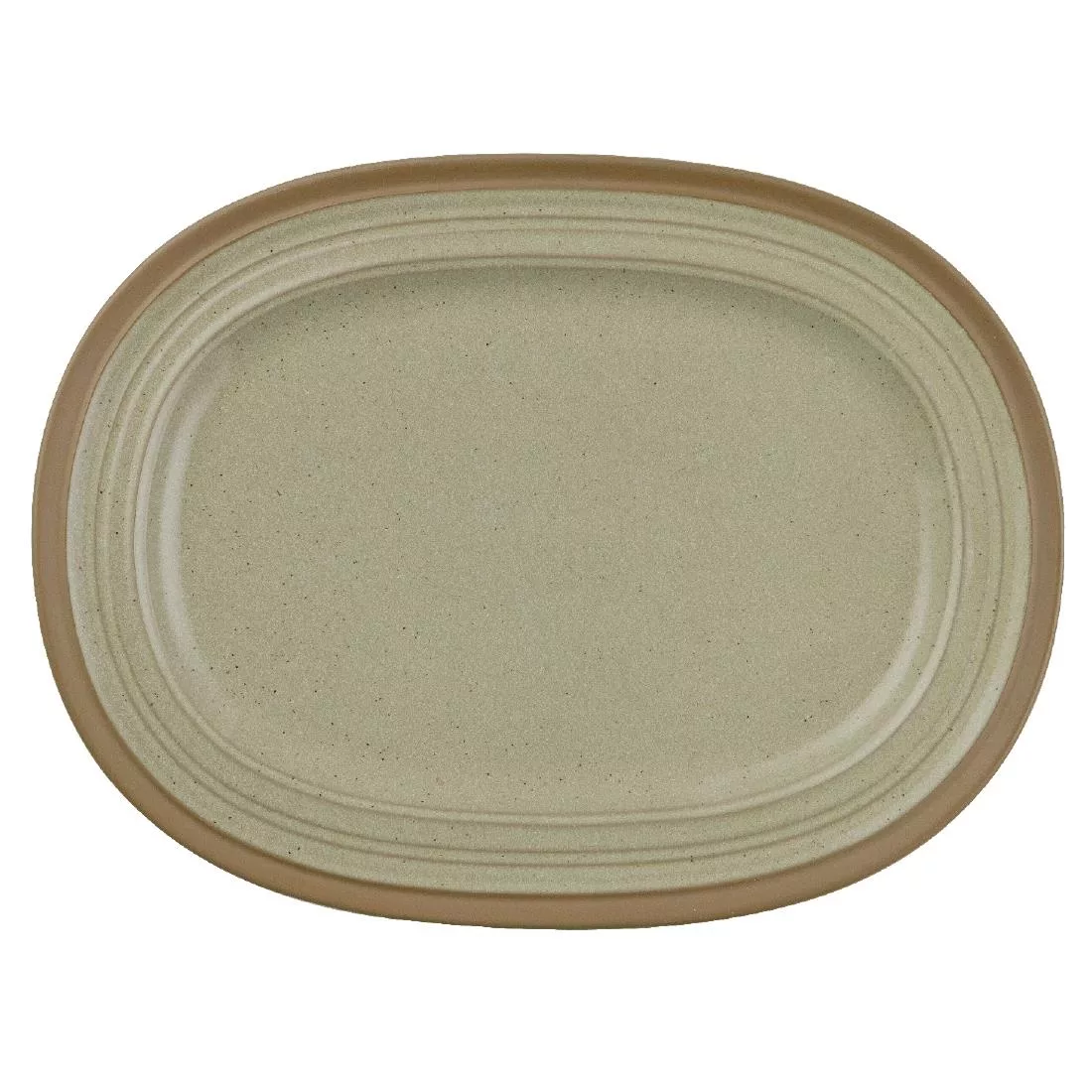 cd140-oval-plate.jpg Churchill Igneous Stoneware Oval Plates 320mm (Pack of 6) - Image 1