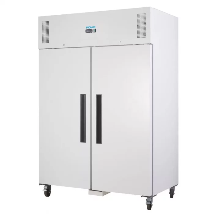 Polar G-Series Upright Double Door Freezer 1200Ltr White - Image 2