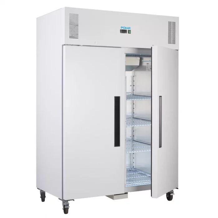 Polar G-Series Upright Double Door Freezer 1200Ltr White - Image 3