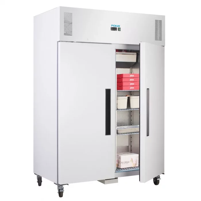Polar G-Series Upright Double Door Freezer 1200Ltr White - Image 4