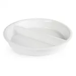 Olympia Whiteware Divided Round Dish 3.5Ltr 123.1oz - Image 2