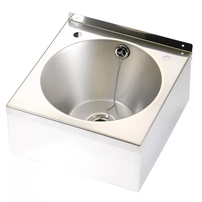 KWC DVS Stainless Steel Wash Basin with Waste Kit 345x340x185mm - Image 1