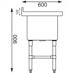 Vogue Deep Pot Sink - Image 9