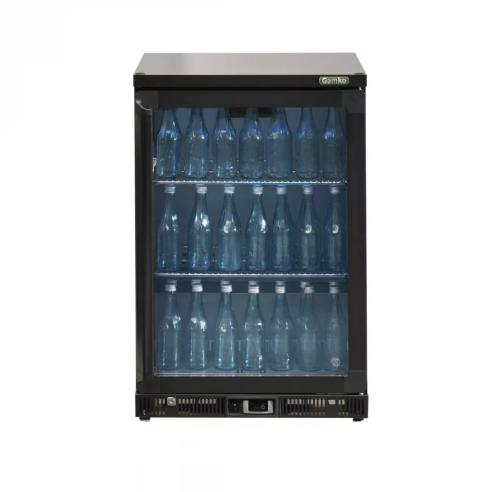 Gamko Bottle Cooler - Single Hinged Door 150 Ltr Black - Image 2