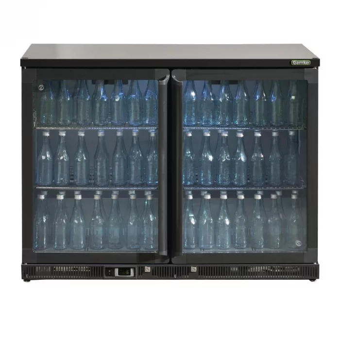 Gamko Bottle Cooler - Double Hinged Door 275 Ltr Black - Image 2