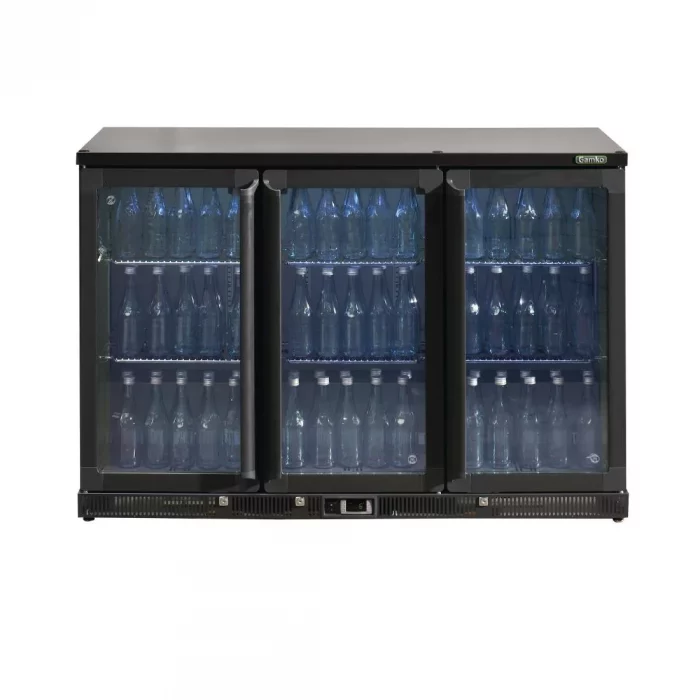 Gamko Bottle Cooler - Triple Hinged Door 315 Ltr Black - Image 2