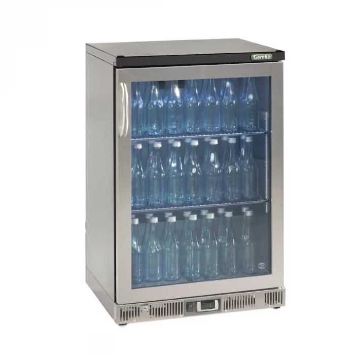 Gamko Bottle Cooler - Single Hinged Door 150 Ltr Stainless Steel - Image 1