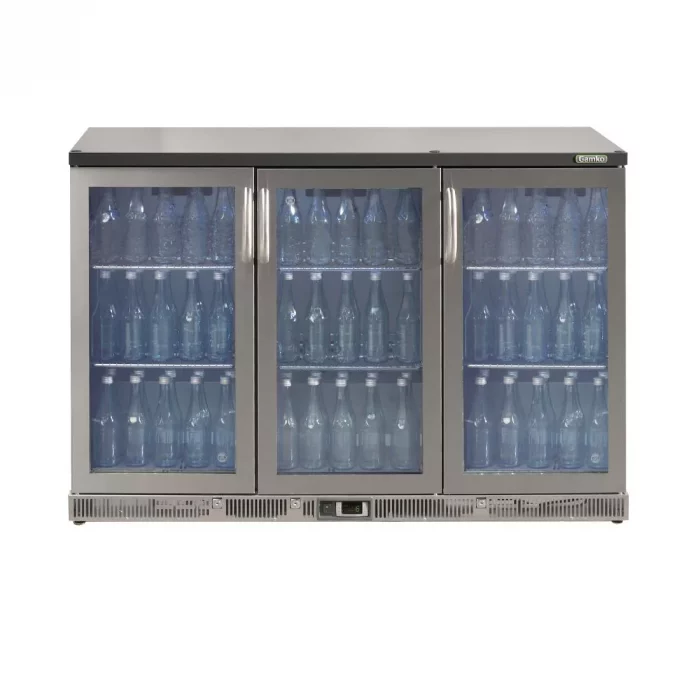 Gamko Bottle Cooler - Triple Hinged Door 315 Ltr Stainless Steel - Image 2