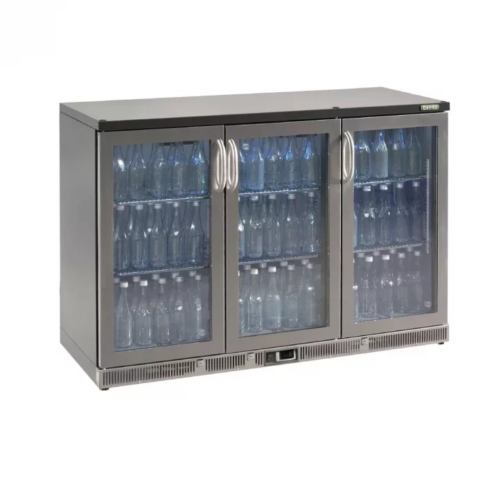 Gamko Bottle Cooler - Triple Hinged Door 315 Ltr Stainless Steel - Image 1