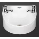 Basix Polycarbonate Wash Hand Basin White - Image 2