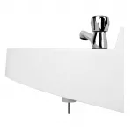 Basix Polycarbonate Wash Hand Basin White - Image 4
