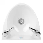 Basix Polycarbonate Wash Hand Basin White - Image 7