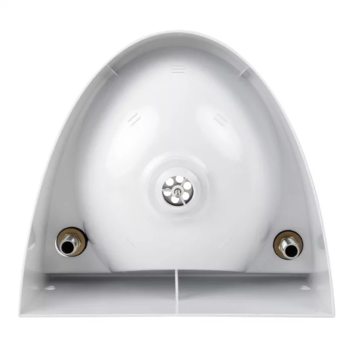 Basix Polycarbonate Wash Hand Basin White - Image 8