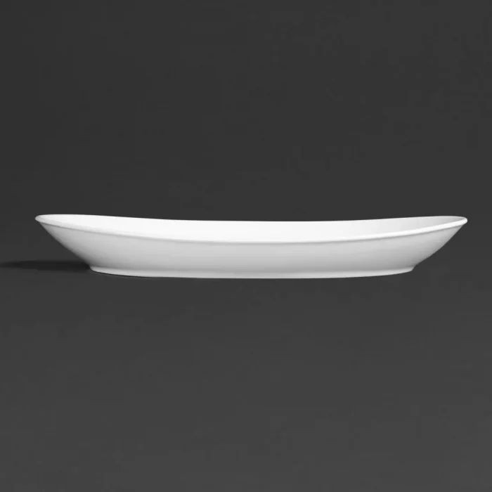 Royal Porcelain Classic White Oval Plates 340mm (Pack of 12) - Image 3