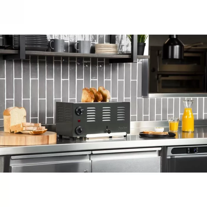 Rowlett Regent 4 Slot Toaster Quartz Grey with 2x Additional Elements - Image 2